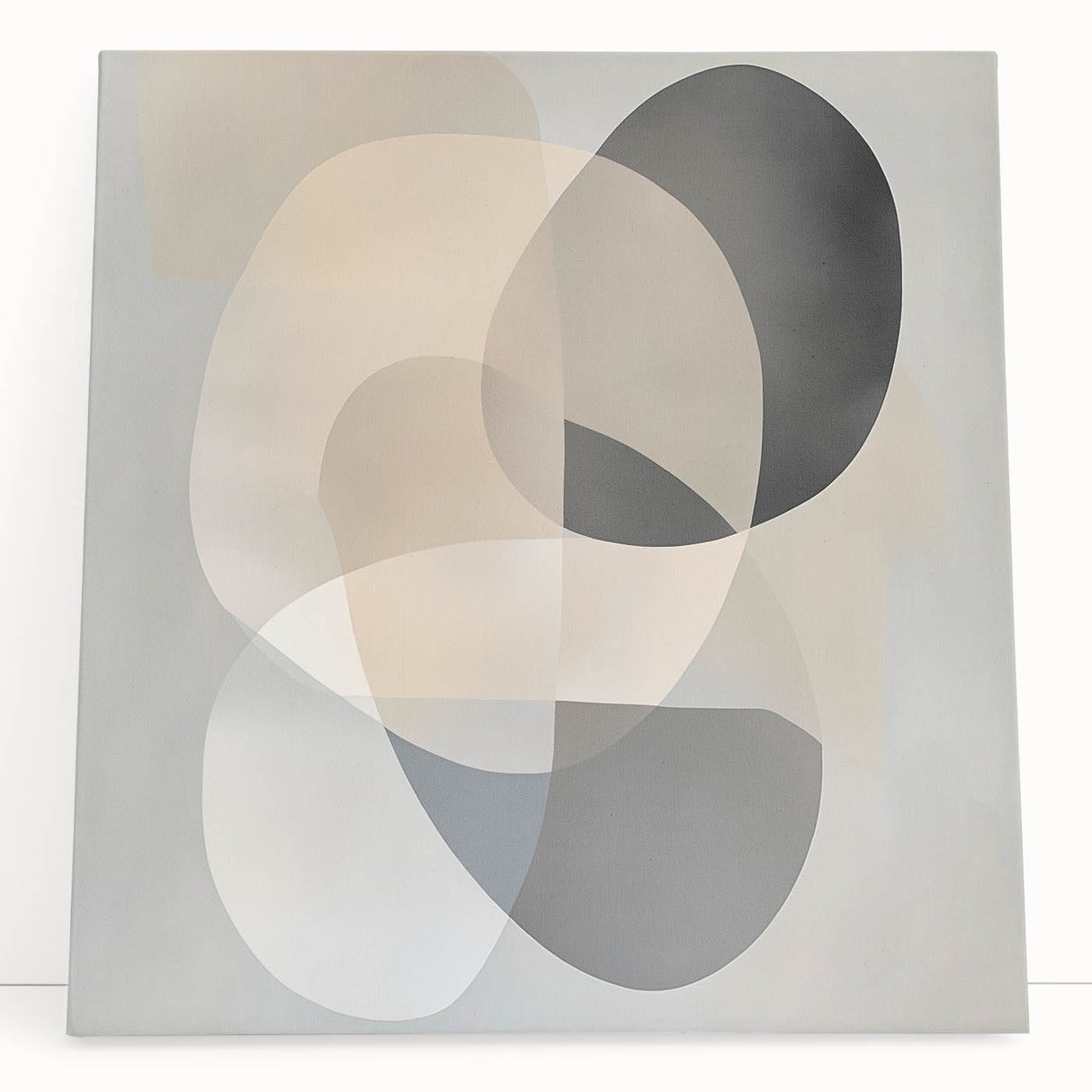 Geometric Abstract Wall Decor – Soft Neutral Modern Artwork
