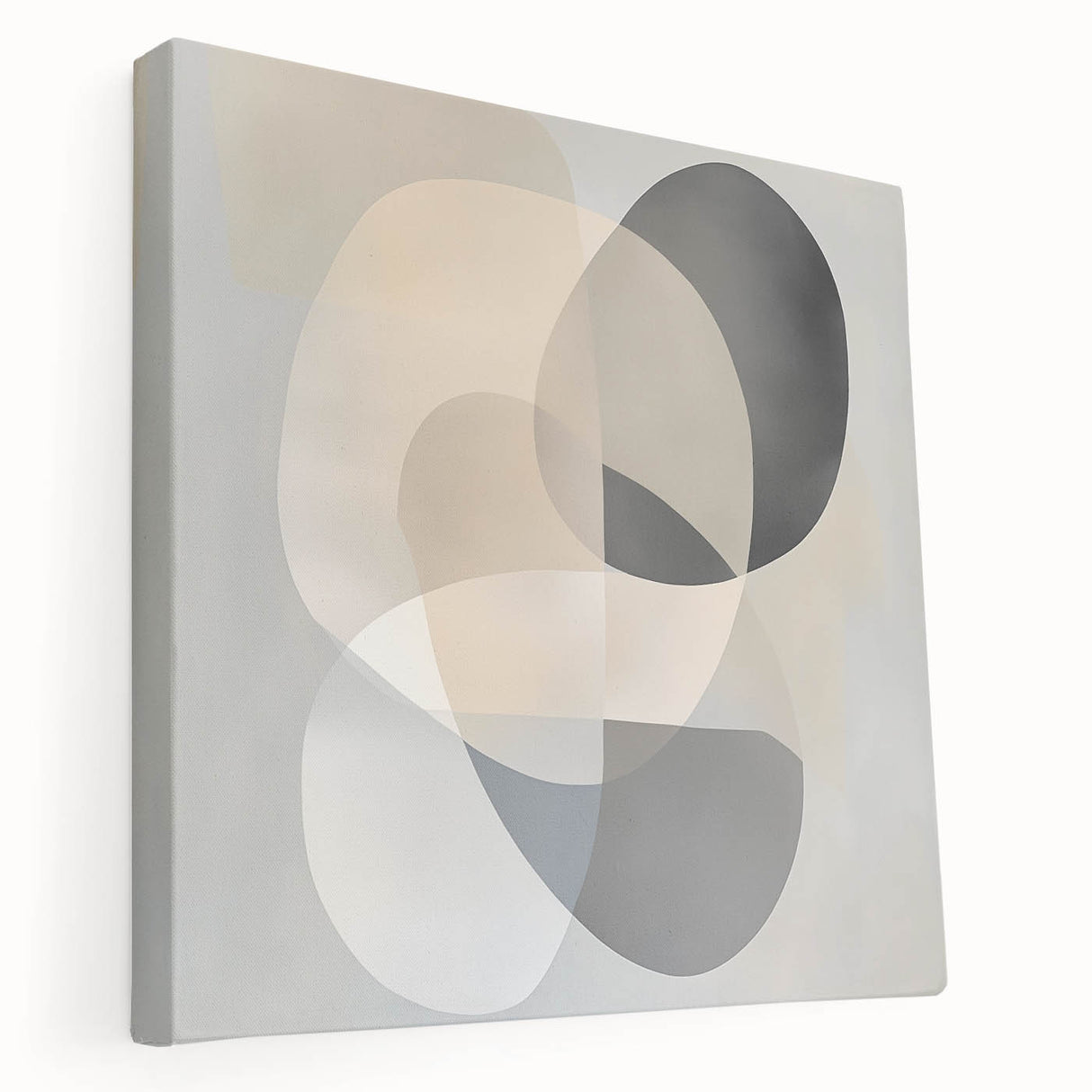 Geometric Abstract Wall Decor – Soft Neutral Modern Artwork