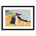 Expressionist Art: Two Women on the Shore - Abstract Expressionism Print