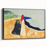 Expressionist Art: Two Women on the Shore - Abstract Expressionism Print