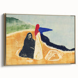 Expressionist Art: Two Women on the Shore - Abstract Expressionism Print