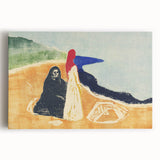 Expressionist Art: Two Women on the Shore - Abstract Expressionism Print