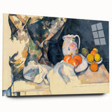 Cézanne Curtain and Fruit Still Life - Impressionist Wall Art Print