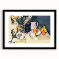 Cézanne Curtain and Fruit Still Life - Impressionist Wall Art Print