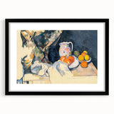 Cézanne Curtain and Fruit Still Life - Impressionist Wall Art Print