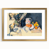 Cézanne Curtain and Fruit Still Life - Impressionist Wall Art Print