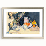 Cézanne Curtain and Fruit Still Life - Impressionist Wall Art Print
