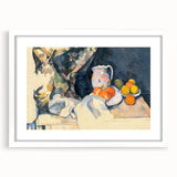 Cézanne Curtain and Fruit Still Life - Impressionist Wall Art Print