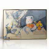 Cézanne Curtain and Fruit Still Life - Impressionist Wall Art Print