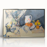 Cézanne Curtain and Fruit Still Life - Impressionist Wall Art Print