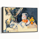 Cézanne Curtain and Fruit Still Life - Impressionist Wall Art Print