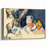 Cézanne Curtain and Fruit Still Life - Impressionist Wall Art Print