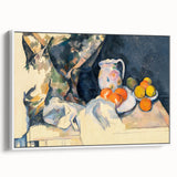 Cézanne Curtain and Fruit Still Life - Impressionist Wall Art Print
