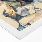 Cézanne Curtain and Fruit Still Life - Impressionist Wall Art Print