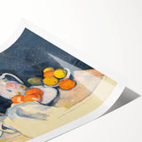 Cézanne Curtain and Fruit Still Life - Impressionist Wall Art Print