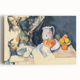 Cézanne Curtain and Fruit Still Life - Impressionist Wall Art Print