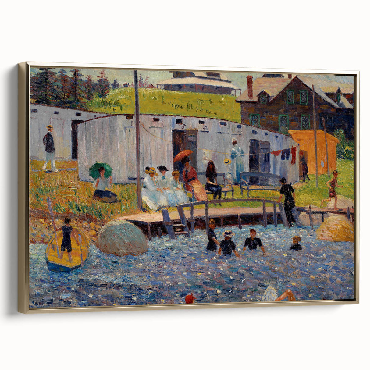 Modern Wall Art - The Bathing Hour by William Glackens - Coastal Scene Decor