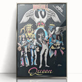Queen Rock 'N' Roll Comics 1984 Concert Poster