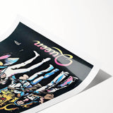 Queen Rock 'N' Roll Comics 1984 Concert Poster