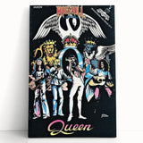 Queen Rock 'N' Roll Comics 1984 Concert Poster