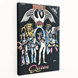 Queen Rock 'N' Roll Comics 1984 Concert Poster