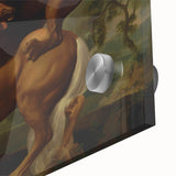 Romanticism Art: Lion Attacking a Horse by Stubbs - Wildlife Canvas Print