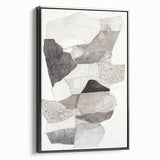 Dining Room Wall Decor – Modern Textured Collage Art Print