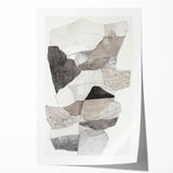 Dining Room Wall Decor – Modern Textured Collage Art Print