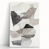 Dining Room Wall Decor – Modern Textured Collage Art Print