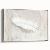 Abstract minimalist wall art framed canvas in silver, showcasing geometric patterns and soft color gradients, perfect for modern home decor and artistic expression.