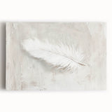 Abstract minimalist wall art on stretched canvas showcasing soft earth tones and geometric shapes, perfect for modern home decor. Ideal for enhancing contemporary interiors.