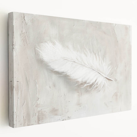 Abstract minimalist wall art on stretched canvas, showcasing soft pastel colors and geometric shapes, perfect for modern home decor or office aesthetics.
