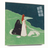 Expressionist Art: Two Women on the Shore - Edvard Munch Painting Print