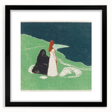 Expressionist Art: Two Women on the Shore - Edvard Munch Painting Print