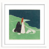 Expressionist Art: Two Women on the Shore - Edvard Munch Painting Print