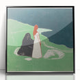 Expressionist Art: Two Women on the Shore - Edvard Munch Painting Print