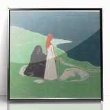 Expressionist Art: Two Women on the Shore - Edvard Munch Painting Print
