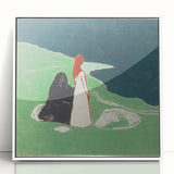 Expressionist Art: Two Women on the Shore - Edvard Munch Painting Print