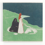 Expressionist Art: Two Women on the Shore - Edvard Munch Painting Print