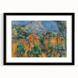 Cézanne Montagne Sainte-Victoire - Impressionist Landscape Print