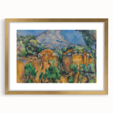 Cézanne Montagne Sainte-Victoire - Impressionist Landscape Print