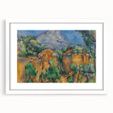 Cézanne Montagne Sainte-Victoire - Impressionist Landscape Print