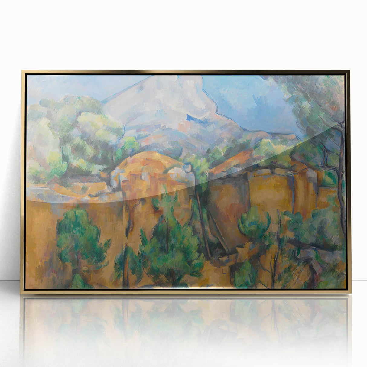 Cézanne Montagne Sainte-Victoire - Impressionist Landscape Print
