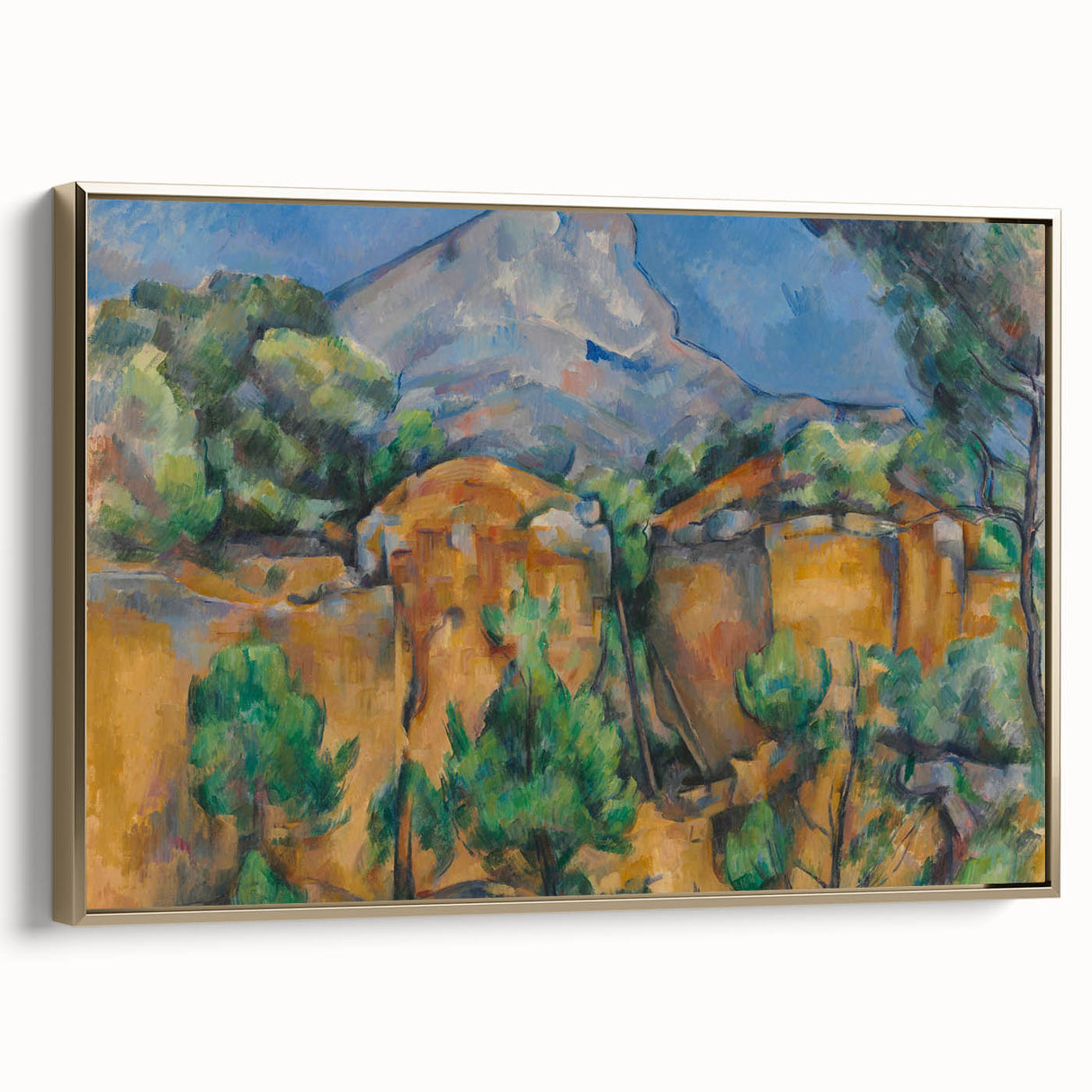 Cézanne Montagne Sainte-Victoire - Impressionist Landscape Print