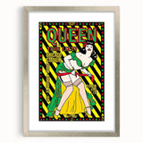 Queen 1977 Chicago Stadium Concert Poster - Thin Lizzy