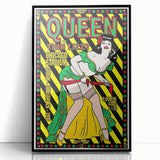 Queen 1977 Chicago Stadium Concert Poster - Thin Lizzy