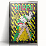 Queen 1977 Chicago Stadium Concert Poster - Thin Lizzy