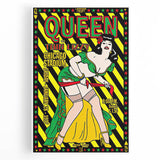 Queen 1977 Chicago Stadium Concert Poster - Thin Lizzy