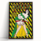 Queen 1977 Chicago Stadium Concert Poster - Thin Lizzy