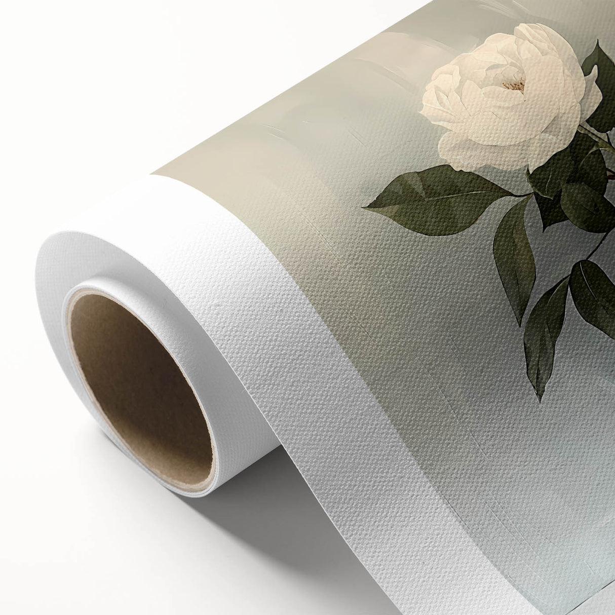Elegant White Roses Wall Art - Modern Canvas for Living Room Décor